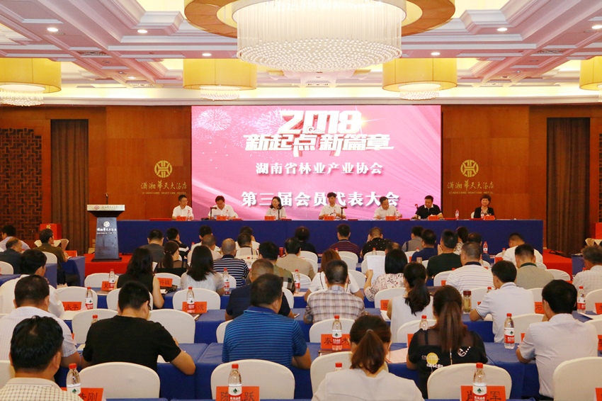 湖南省林業(yè)產(chǎn)業(yè)協(xié)會召開第三屆會員代表大會