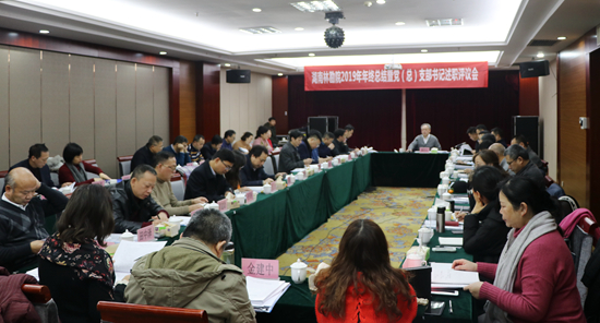 我院召開2019年年終工作總結(jié)暨黨（總）支部書記述職評議會議