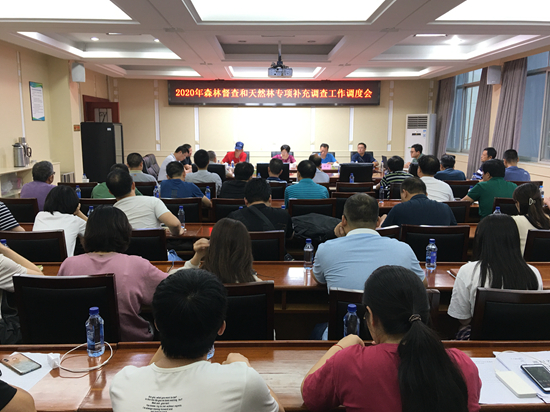 湖南省林業(yè)局在我院召開2020年森林督查和天然林專項(xiàng)補(bǔ)充調(diào)查工作調(diào)度會(huì)